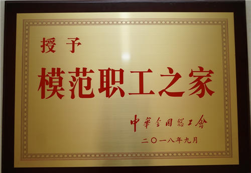 全國(guó)模范職工之家獎(jiǎng)牌