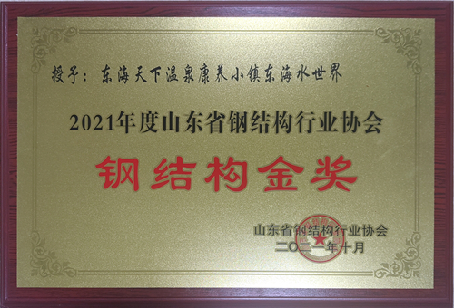 2021年度山東省鋼結(jié)構(gòu)行業(yè)協(xié)會(huì) 鋼結(jié)構(gòu)金獎(jiǎng)